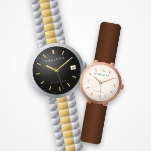 Coffret montres couple Duo Horizon Horlova – les deux montres réunies (Atlas Noir pour lui et Sahara Classique pour elle)