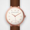 Coffret montres couple Duo Horizon Horlova – gros plan sur la Sahara Classique (Atlas Noir pour lui et Sahara Classique pour elle)