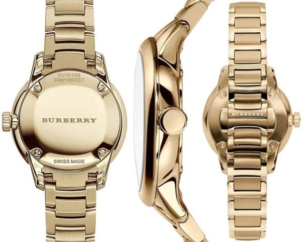 Montre femme Burberry réf. BU10109, boîtier 32 mm, acier inoxydable, verre minéral – vue principale, Horlova Maroc