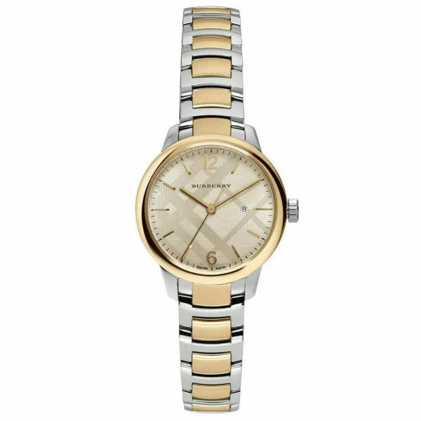 Montre femme Burberry réf. BU10118, mouvement quartz, boîtier 32 mm, acier inoxydable – vue principale, Horlova Maroc