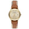Montre femme Burberry 34 mm réf. BU9133, bracelet cuir, mouvement quartz – vue de trois-quarts