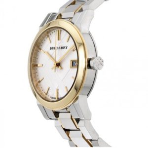 Montre femme Burberry Heritage Dual réf. BU9115, mouvement quartz, boîtier 34 mm, acier inoxydable – deuxième vue