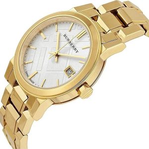 Montre femme Burberry The City Heritage réf. BU9103, mouvement quartz, boîtier 34 mm, acier inoxydable – vue principale, Horlova Maroc