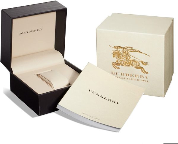 Montre femme Burberry The City Heritage réf. BU9103, mouvement quartz, boîtier 34 mm, acier inoxydable – troisième vue