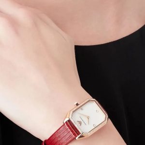 Montre femme Emporio Armani réf. AR11467, mouvement quartz, boîtier 24 mm, cuir – deuxième vue