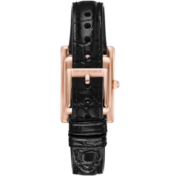 Montre femme Emporio Armani réf. AR11624, mouvement quartz, boîtier 24 mm, cuir, étanche 50 m – deuxième vue