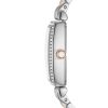 Montre femme Emporio Armani 26 mm réf. AR11519, cadran blanc, bracelet acier – vue rapprochée