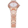 Montre femme Emporio Armani 26 mm réf. AR11671, cadran blanc, bracelet acier – vue de trois-quarts