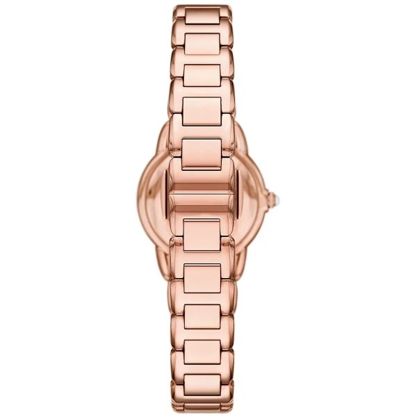 Montre femme Emporio Armani 26 mm réf. AR11671, cadran blanc, bracelet acier – vue rapprochée