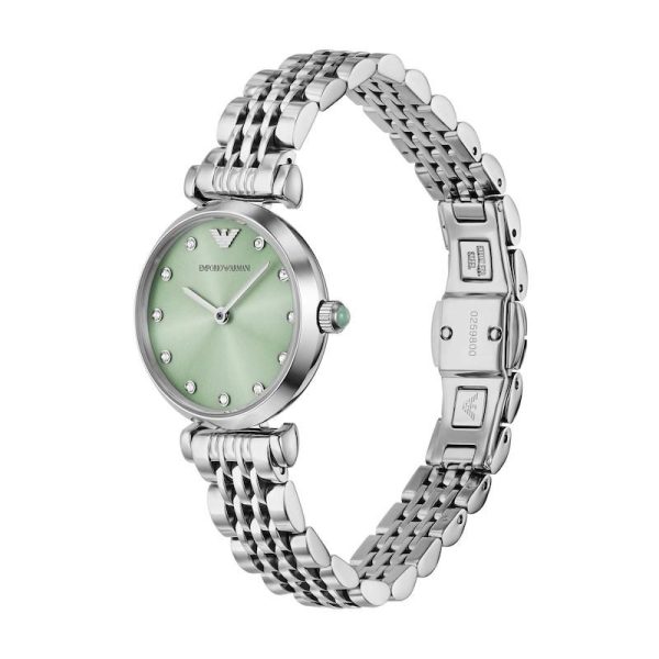 Montre femme Emporio Armani réf. AR11667, mouvement quartz, boîtier 28 mm, acier inoxydable, étanche 30 m – quatrième vue