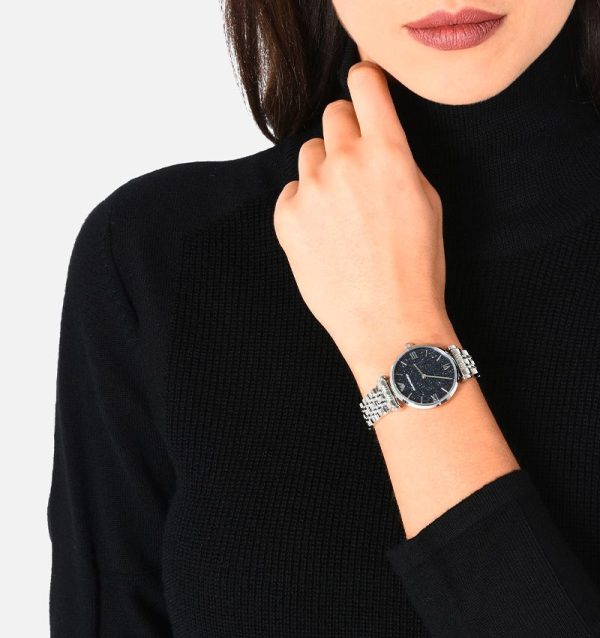Montre femme Emporio Armani réf. AR11091, mouvement quartz, boîtier 32 mm, acier inoxydable, étanche 30 m – deuxième vue