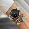 Montre femme Emporio Armani réf. AR11091, mouvement quartz, boîtier 32 mm, acier inoxydable, étanche 30 m – troisième vue