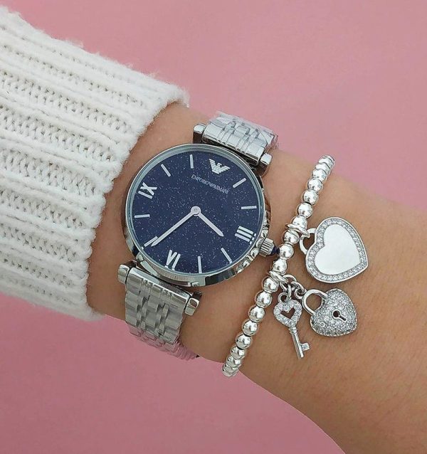 Montre femme Emporio Armani réf. AR11091, mouvement quartz, boîtier 32 mm, acier inoxydable, étanche 30 m – quatrième vue