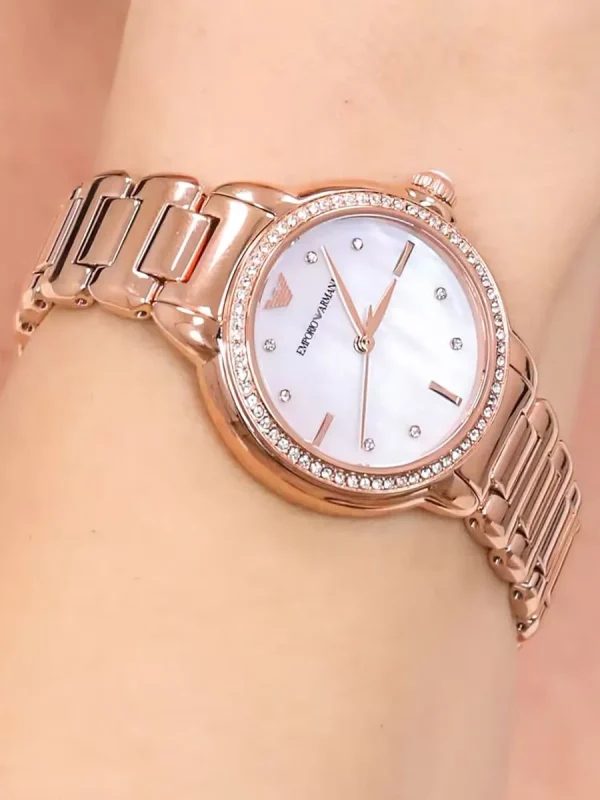 Montre femme Emporio Armani réf. AR11523, mouvement quartz, boîtier 32 mm, acier inoxydable – deuxième vue