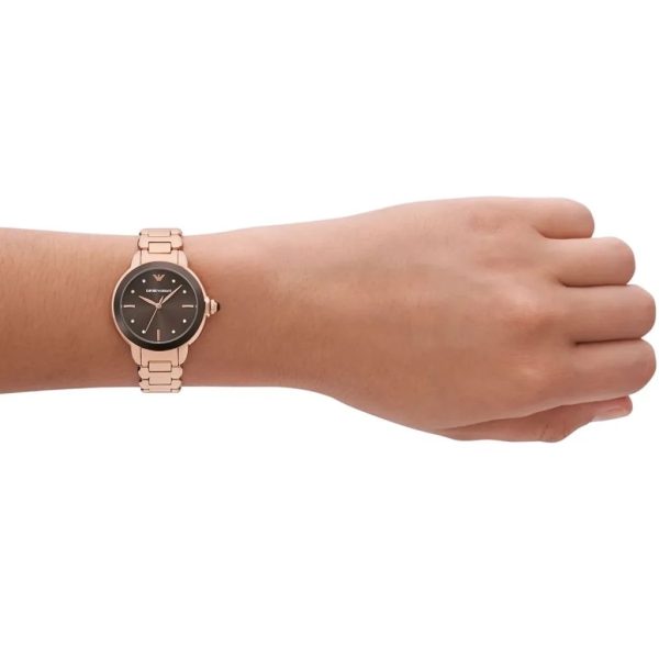 Montre femme Emporio Armani réf. AR11570, boîtier 32 mm – troisième vue – Horlova Maroc, paiement à la livraison