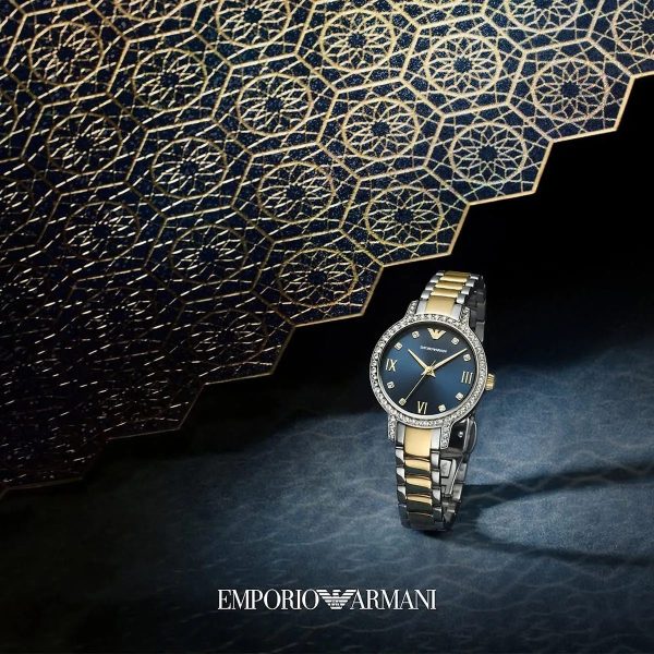 Montre femme Emporio Armani réf. AR11576, mouvement quartz, boîtier 32 mm, acier inoxydable – quatrième vue