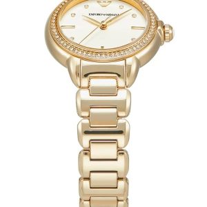 Montre femme Emporio Armani réf. AR11609, mouvement quartz, boîtier 32 mm, acier inoxydable, cuir – deuxième vue