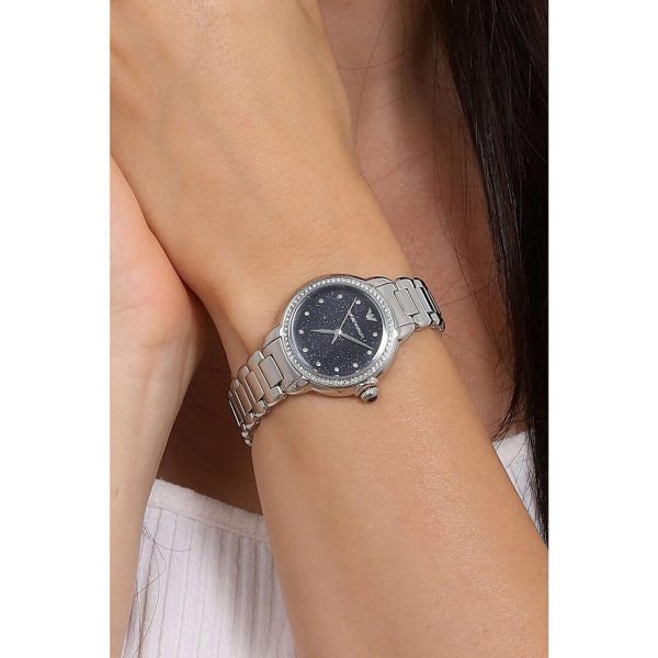 Montre femme Emporio Armani réf. AR11630, mouvement quartz, boîtier 32 mm, acier inoxydable, étanche 30 m – vue principale, Horlova Maroc
