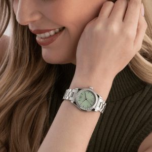 Montre femme Emporio Armani réf. AR11656, mouvement quartz, boîtier 32 mm, acier inoxydable – vue principale, Horlova Maroc