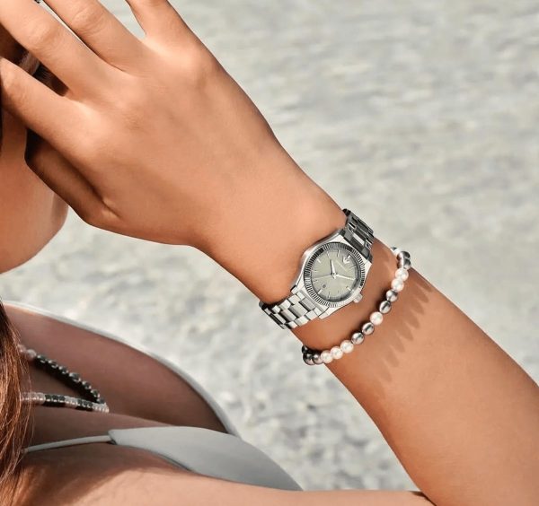 Montre femme Emporio Armani réf. AR11656, mouvement quartz, boîtier 32 mm, acier inoxydable – deuxième vue