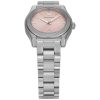 Montre femme Emporio Armani 32 mm réf. AR11658, cadran rose, bracelet acier – vue de trois-quarts