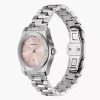 Montre femme Emporio Armani 32 mm réf. AR11658, cadran rose, bracelet acier, mouvement quartz – autre angle