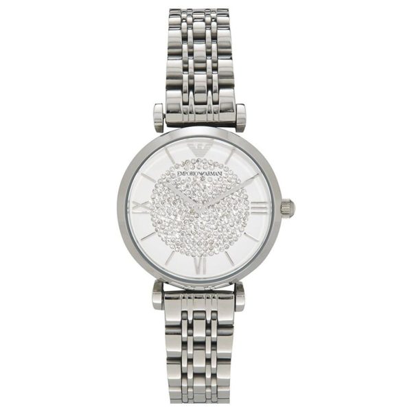 Montre femme Emporio Armani réf. AR1925, mouvement quartz, boîtier 32 mm, acier inoxydable, verre minéral – vue principale, Horlova Maroc