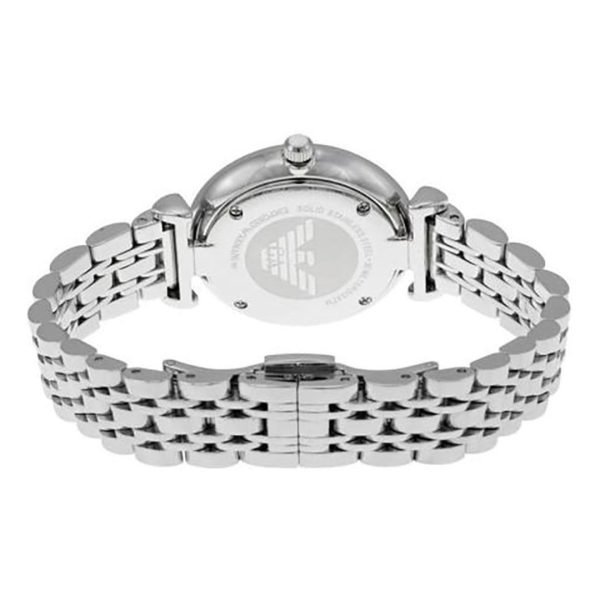 Montre femme Emporio Armani réf. AR1925, mouvement quartz, boîtier 32 mm, acier inoxydable, verre minéral – quatrième vue