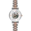 Montre femme Emporio Armani 32 mm réf. AR1992, cadran argenté, bracelet acier, mouvement automatique – vue de face | Horlova Maroc