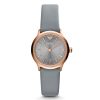 Montre femme Emporio Armani Alpha Xsmall réf. AR1806, boîtier 26 mm, acier inoxydable, cuir, verre minéral – vue principale, Horlova Maroc