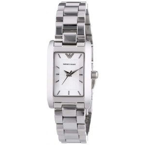 Montre femme Emporio Armani réf. AR0359, bracelet acier, mouvement quartz – vue de trois-quarts