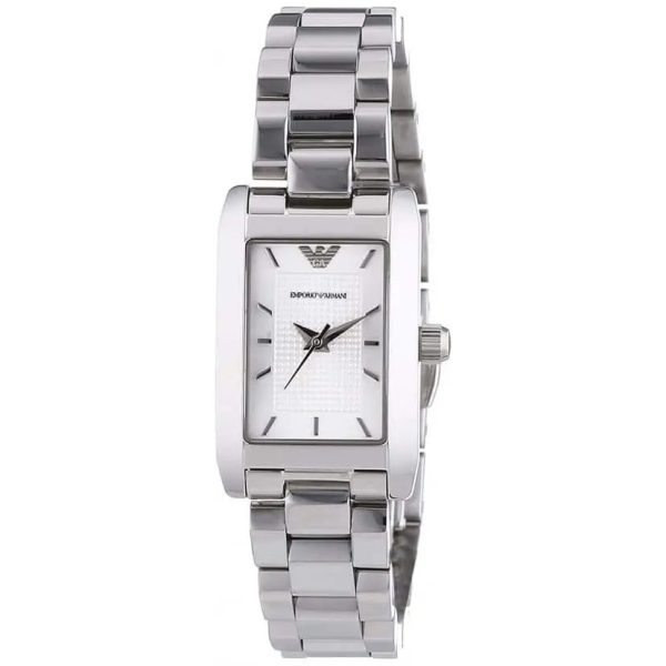 Montre femme Emporio Armani réf. AR0359, bracelet acier, mouvement quartz – vue de trois-quarts