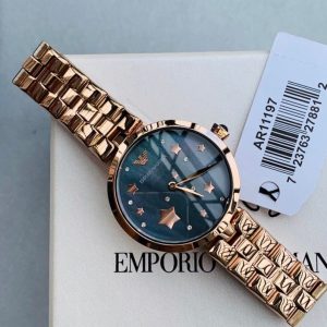 Montre femme Emporio Armani réf. AR11197, mouvement quartz, acier inoxydable – vue principale, Horlova Maroc