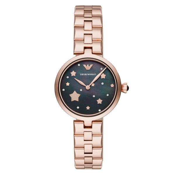 Montre femme Emporio Armani réf. AR11197, mouvement quartz, acier inoxydable – troisième vue