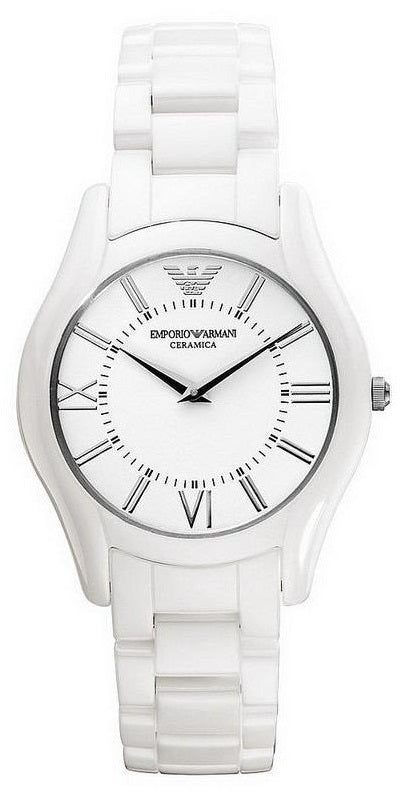 Montre femme Emporio Armani réf. AR1443, acier inoxydable, céramique, verre minéral – troisième vue