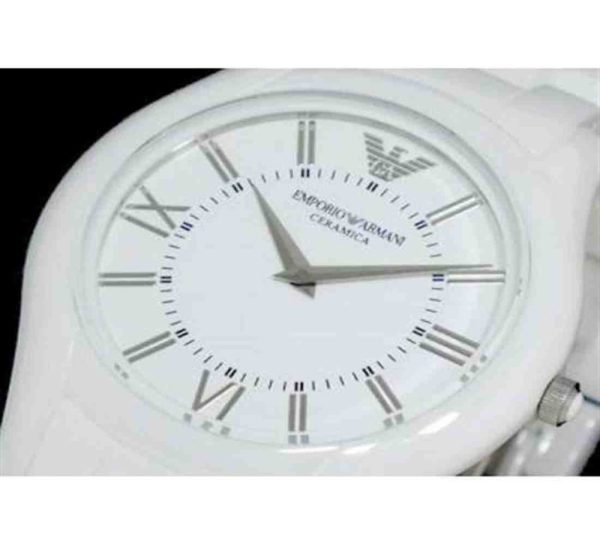 Montre femme Emporio Armani réf. AR1443, acier inoxydable, céramique, verre minéral – quatrième vue