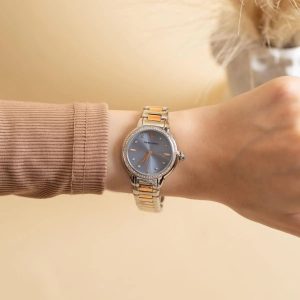 Montre femme Emporio Armani Bleutée réf. AR11597, mouvement quartz, boîtier 32 mm, acier inoxydable – vue principale, Horlova Maroc
