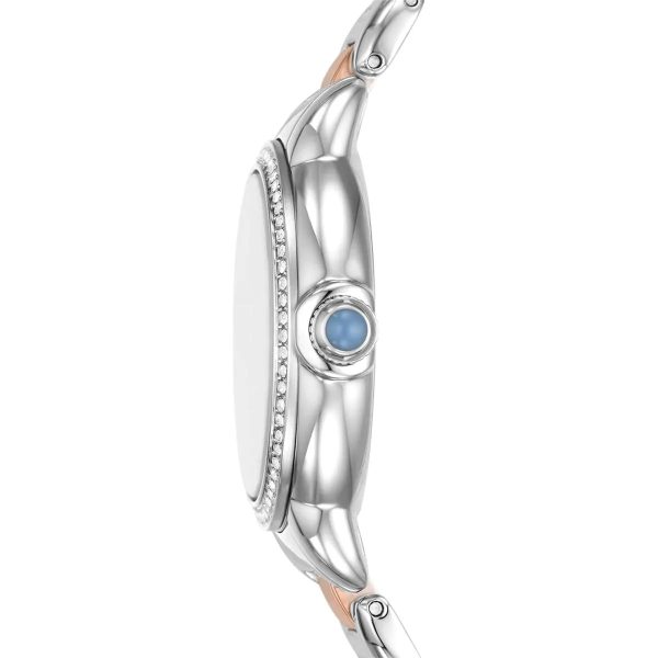 Montre femme Emporio Armani Bleutée réf. AR11597, mouvement quartz, boîtier 32 mm, acier inoxydable – quatrième vue