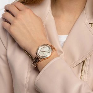 Montre femme Emporio Armani Federica réf. AR11593, mouvement quartz, boîtier 32 mm, acier inoxydable – deuxième vue