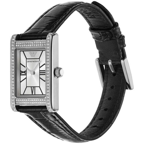 Montre femme Emporio Armani Genni réf. AR11623, mouvement quartz, boîtier 22 mm, cuir – vue principale, Horlova Maroc