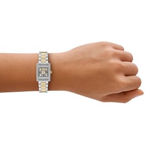 Montre femme Emporio Armani Genni réf. AR11704, mouvement quartz, boîtier 26 mm, acier inoxydable – vue principale, Horlova Maroc
