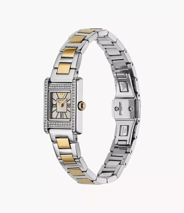 Montre femme Emporio Armani Genni réf. AR11704, mouvement quartz, boîtier 26 mm, acier inoxydable, étanche 50 m – deuxième vue