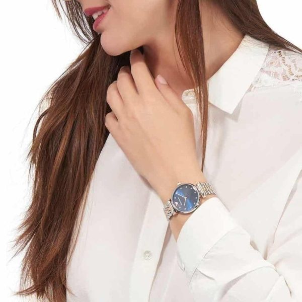 Montre femme Emporio Armani Gianni Bar réf. AR11092, mouvement quartz, boîtier 32 mm – vue principale, Horlova Maroc