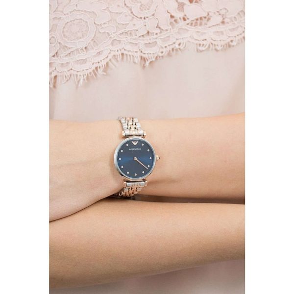 Montre femme Emporio Armani Gianni Bar réf. AR11092, mouvement quartz, boîtier 32 mm – quatrième vue