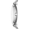 Montre femme Emporio Armani Gianni Bar 32 mm réf. AR11319, cadran blanc, bracelet maille milanaise – vue rapprochée