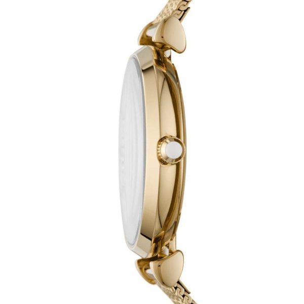 Montre femme Emporio Armani Gianni Bar 32 mm réf. AR11321, cadran nacré, bracelet acier – autre angle