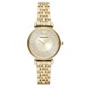 Montre femme Emporio Armani Gianni Bar 32 mm réf. AR11608, cadran doré, bracelet acier, mouvement quartz – vue de face | Horlova Maroc