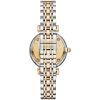 Montre femme Emporio Armani Gianni Bar 32 mm réf. AR11702, cadran beige, bracelet acier – vue de trois-quarts