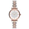 Montre femme Emporio Armani Gianni Bar 32 mm réf. AR80035, cadran blanc, mouvement quartz – vue de face | Horlova Maroc