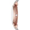 Montre femme Emporio Armani Gianni Bar 32 mm réf. AR80035, cadran blanc, mouvement quartz – autre angle